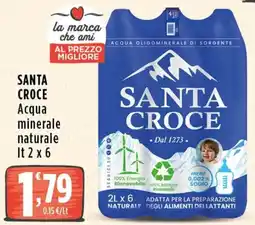 Rossotono Carrefour Santa Croce Acqua minerale naturale offerta