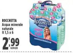 Rossotono Carrefour Rocchetta Acqua minerale naturale offerta