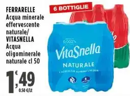 Rossotono Carrefour VitaSnella Acqua naturale offerta