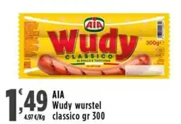 Rossotono Carrefour AIA Wudy wurstel classico offerta