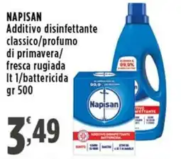 Rossotono Carrefour Additivo disinfettante Napisan offerta