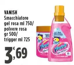 Rossotono Carrefour Vanish Smacchiatore gel rosa offerta