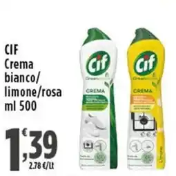 Rossotono Carrefour Cif Crema bianco offerta