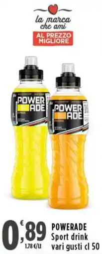 Rossotono Carrefour Powerade Sport drink offerta