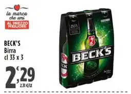 Rossotono Carrefour Beck's Birra offerta