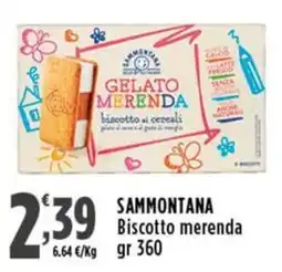Rossotono Carrefour Sammontana Biscotto merenda offerta
