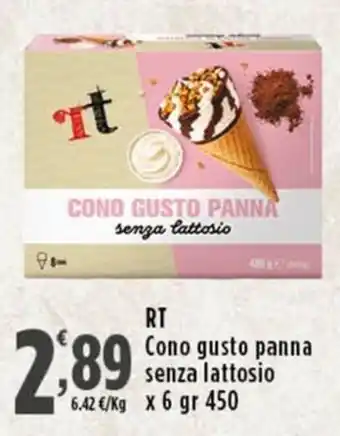 RT Cono gusto panna senza lattosio