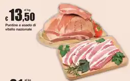 Sì con te Superstore Puntine e asado di vitello nazionale offerta