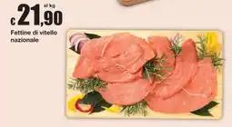 Sì con te Superstore Fettine di vitello nazionale offerta