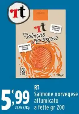 Rossotono Carrefour Salmone norvegese affumicato offerta