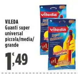 Rossotono Carrefour Guanti super universal Vileda offerta