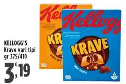 Rossotono Carrefour Kellogg's Krave vari tipi offerta