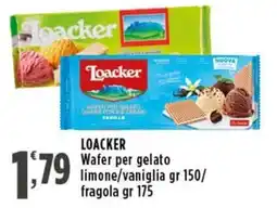 Rossotono Carrefour Loacker Wafer per gelato offerta