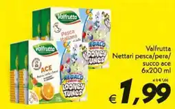 Iper Super Conveniente Valfrutta Nettari pesca/pera/succo ace offerta