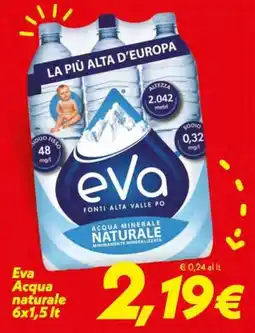 Iper Super Conveniente Eva Acqua naturale offerta