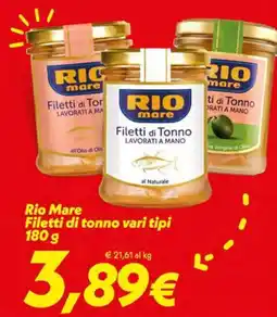 Iper Super Conveniente Rio Mare Filetti di tonno offerta