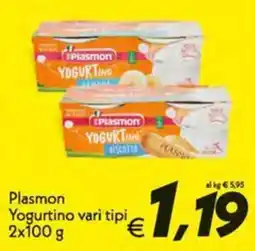 Iper Super Conveniente Plasmon Yogurtino vari tipi offerta