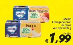 Iper Super Conveniente Mellin Omogeneizzati di carne offerta