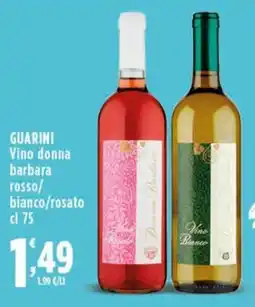 Rossotono Carrefour Guarini Vino donna barbara offerta