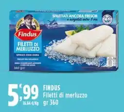 Rossotono Carrefour Findus Filetti di merluzzo offerta