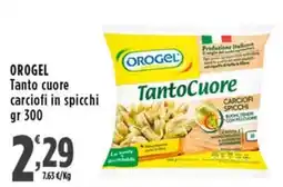 Rossotono Carrefour Orogel Tanto cuore carciofi in spicchi offerta