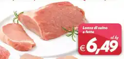 Iper Super Conveniente Lonza di suino a fette offerta