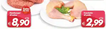 Iper Super Conveniente Hamburger di suino offerta