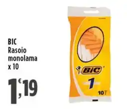 Rossotono Carrefour BIC Rasoio monolama offerta