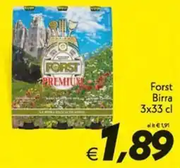Iper Super Conveniente Forst Birra offerta