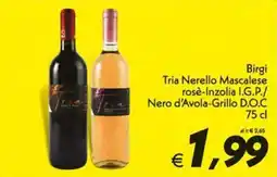 Iper Super Conveniente Birgi Triâ Nerello Mascalese rosè-Inzolia I.G.P./Nero d'Avola-Grillo D.O.C. offerta