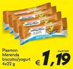 Iper Super Conveniente Plasmon Merenda biscotto/yogurt offerta