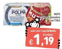 Rossotono Carrefour Polpa di pomodoro Mutti offerta