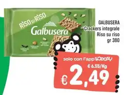 Rossotono Carrefour Galbusera Crackers integrale Riso su riso offerta