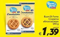 Iper Super Conveniente Buoni Di Forno Crostatina albicocca/cacao offerta