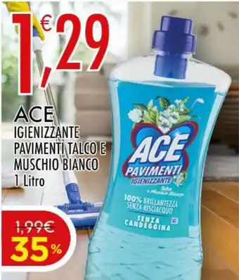 Ace igienizzante pavimenti talco e muschio bianco