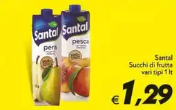 Iper Super Conveniente Santal Succhi di frutta offerta