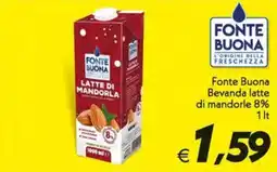 Iper Super Conveniente Fonte Buona Latte di mandorla offerta
