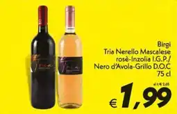 Iper Super Conveniente Birgi Triâ Nerello Mascalese rosè-Inzolia I.G.P./Nero d'Avola-Grillo D.O.C. offerta