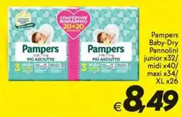 Iper Super Conveniente Pampers Baby-Dry Pannolini offerta