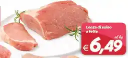 Iper Super Conveniente Lonza di suino a fette offerta