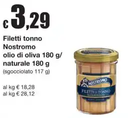 Sì con te Superstore Filetti tonno Nostromo offerta