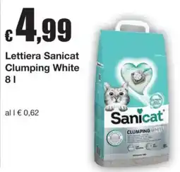 Sì con te Superstore Lettiera Sanicat Clumping White offerta