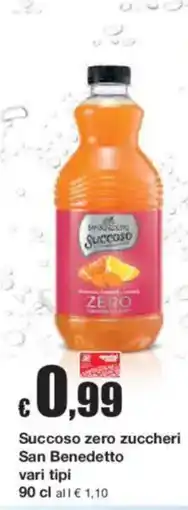 Sì con te Superstore Succoso zero zuccheri San Benedetto offerta