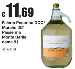 Sì con te Superstore Falerio Pecorino DOC/ Marche IGT Passerina Monte Barile offerta