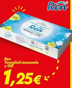 Iper Super Conveniente Ren Tovaglioli monovelo offerta