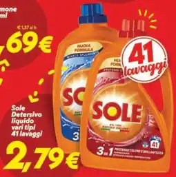 Iper Super Conveniente Sole Detersivo liquido offerta