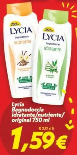 Iper Super Conveniente Lycia Bagnodoccia idratante/nutriente/original offerta