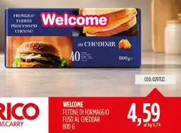 Carico Cash & Carry Welcome fettine di formaggio fuso al cheddar offerta