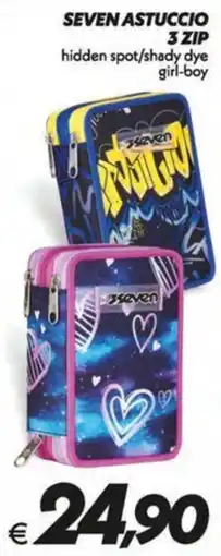 Iper Super Conveniente Seven astuccio 3 zip offerta