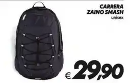 Iper Super Conveniente Carrera zaino smash unisex offerta